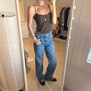 Zara Knit Tank in Olive